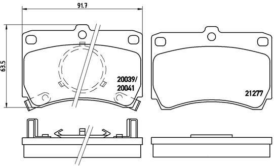 VALEO 670293 Fren Sistemleri Fren Balatası - MAZDA 323 III Hatchback (BF) uyumlu