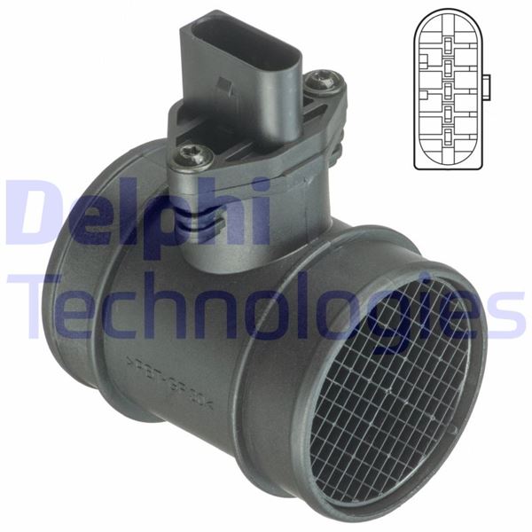DELPHI AF10409-12B1 Motor Hava Kütle Ölçer (MAF Sensörü) - AUDI A2 (8Z0) uyumlu