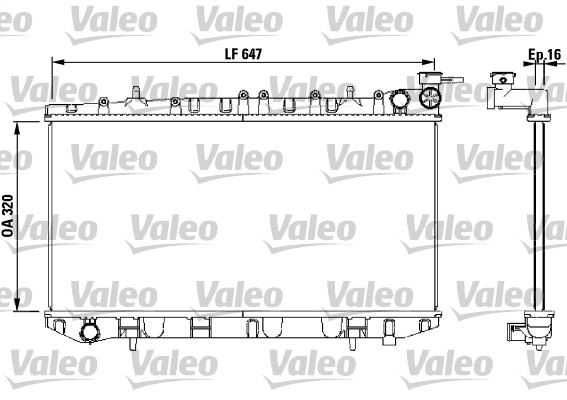 VALEO 731670 Soğutma Sistemi Su Soğutucu & Parçaları - NISSAN SUNNY III Traveller (Y10) uyumlu