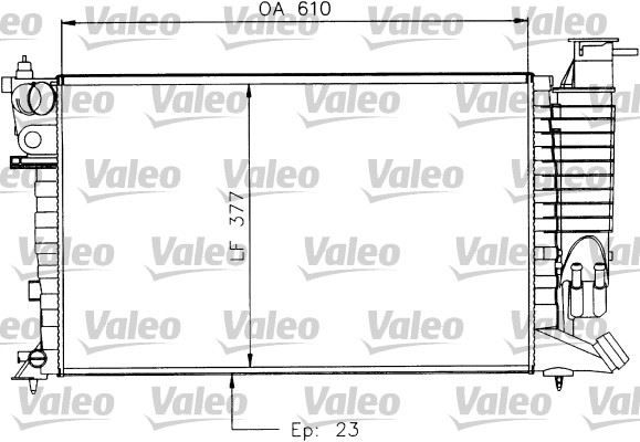 VALEO 730927 Soğutma Sistemi Su Soğutucu & Parçaları - CITROËN ZX (N2) uyumlu