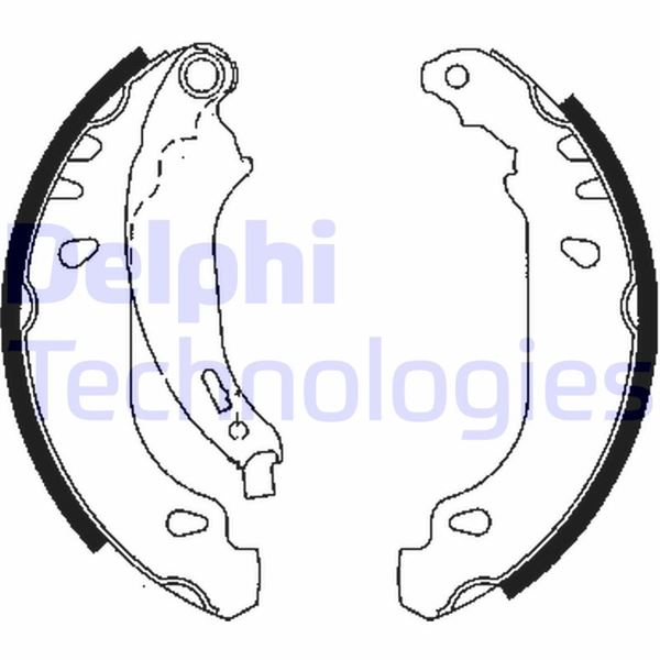 DELPHI LS1848 Fren Sistemleri Fren Pabucu - PEUGEOT 206+ (2L_, 2M_) uyumlu