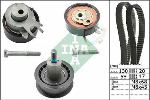 Schaeffler INA 530 0538 10 Motor Triger Seti - VW POLO V (6R1, 6C1) uyumlu
