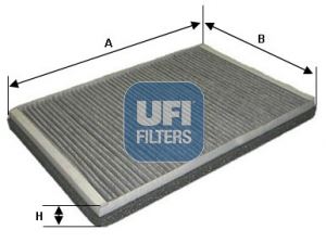 UFI 54.174.00 İklimlendirme Sistemi Polen Filtresi - RENAULT ESPACE IV (JK0/1_) uyumlu