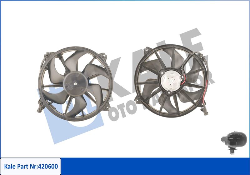 KALE OTO RADYATÖR 420600 Soğutma Sistemi Fan - FIAT SCUDO Panelvan/Van (270_, 272_) uyumlu