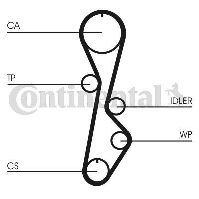 CONTINENTAL CTAM CT785 Motor Kayış - MAZDA 626 III (GD) uyumlu