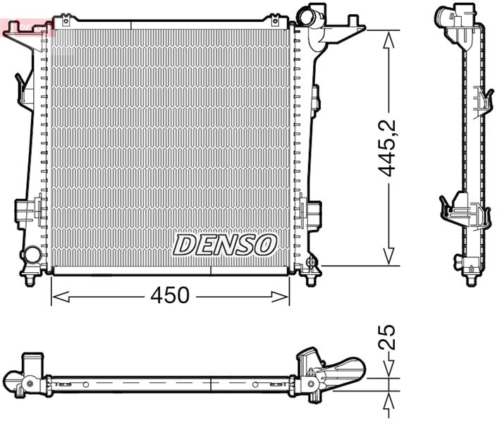DENSO DRM43006 Soğutma Sistemi Su Soğutucu & Parçaları - KIA CEE'D SW (ED) uyumlu
