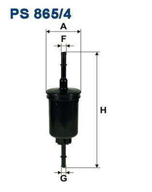 FILTRON PS 865/4 Yakıt Sistemi Yakıt Filtresi - FORD FIESTA V (JH_, JD_) uyumlu