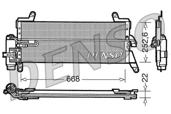 DENSO DCN13010 İklimlendirme Sistemi Klima Radyatörü - LANCIA Y (840_) uyumlu