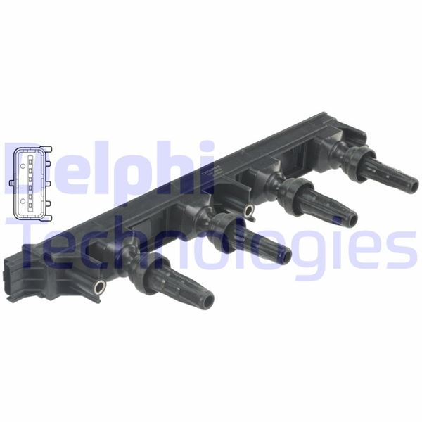 DELPHI GN10503-12B1 Ateşleme Sistemi Ateşleme Bobini - PEUGEOT 407 (6D_) uyumlu