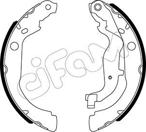 CIFAM 153-535 Fren Sistemleri Fren Pabucu - DACIA DUSTER (HS_) uyumlu