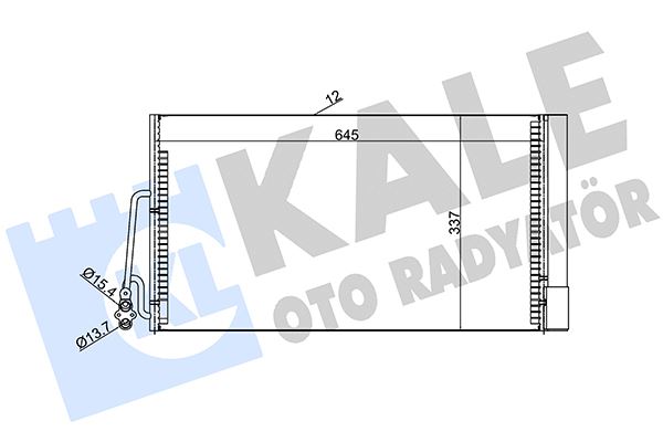 KALE OTO RADYATÖR 384900 İklimlendirme Sistemi Klima Radyatörü - MINI MINI (R56) uyumlu