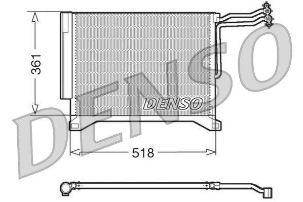 DENSO DCN05100 İklimlendirme Sistemi Klima Radyatörü - MINI MINI (R50, R53) uyumlu