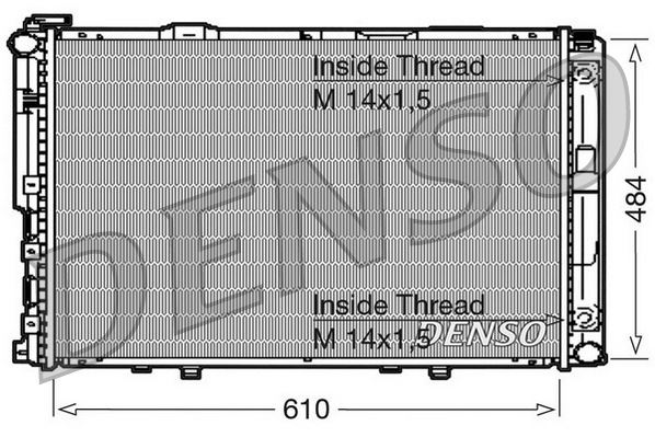 DENSO DRM17039 Soğutma Sistemi Su Soğutucu & Parçaları - MERCEDES-BENZ E-SERISI (W124) uyumlu