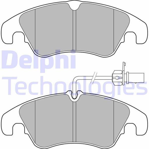 DELPHI LP3152 Fren Sistemleri Fren Balatası - AUDI A7 Sportback (4GA, 4GF) uyumlu