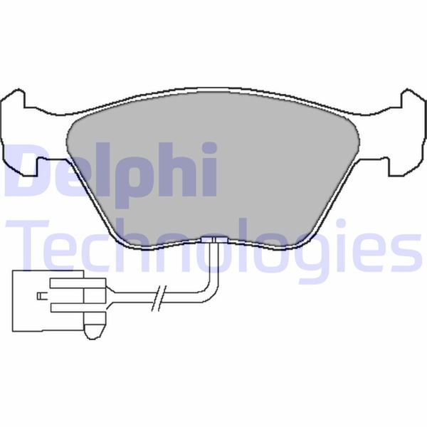 DELPHI LP1598 Fren Sistemleri Fren Balatası - FORD SCORPIO I (GAE, GGE) uyumlu