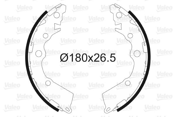 VALEO 564152 Fren Sistemleri Fren Pabucu - KIA PICANTO II (TA) uyumlu