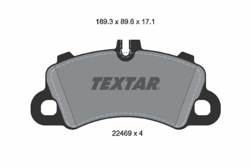 TEXTAR 2246901 Fren Sistemleri Fren Balatası - PORSCHE MACAN (95B) uyumlu