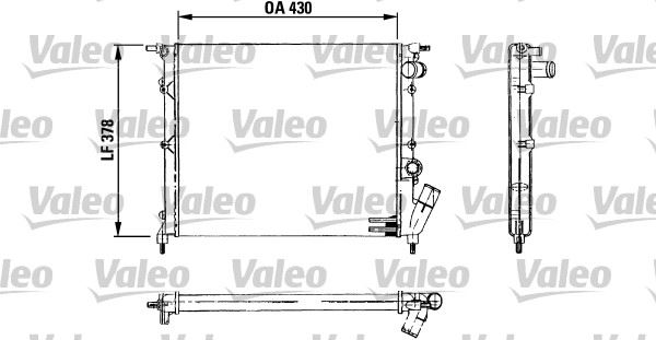 VALEO 730499 Soğutma Sistemi Su Soğutucu & Parçaları - RENAULT RAPID Kasa/büyük limuzin (F40_, G40_) uyumlu