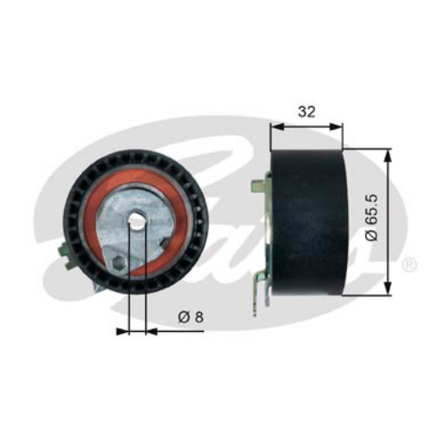 GATES T43236 Motor Kayış Kasnağı - DACIA LOGAN MCV (KS_) uyumlu