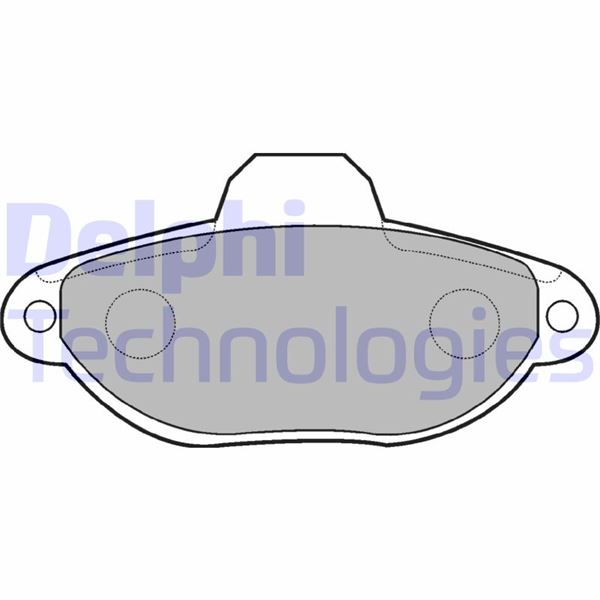 DELPHI LP851 Fren Sistemleri Fren Balatası - FIAT PANDA (169_) uyumlu