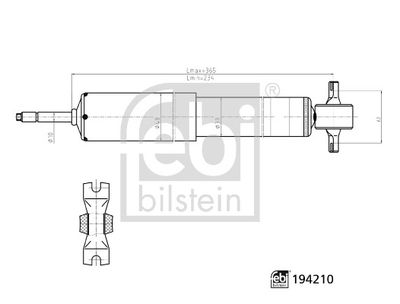 FEBI BILSTEIN 194210 Süspansiyon Sistemi Amortisör - VW TARO uyumlu