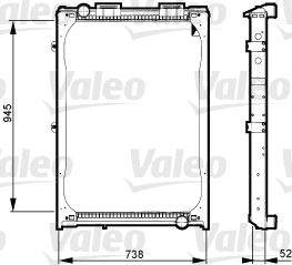 VALEO 733430 Soğutma Sistemi Su Soğutucu & Parçaları - MAN E2000 uyumlu