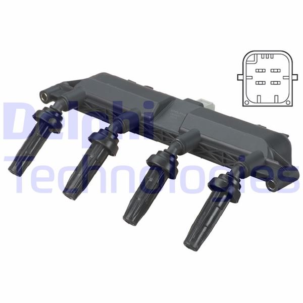 DELPHI CE20011-12B1 Ateşleme Sistemi Ateşleme Bobini - PEUGEOT 309 I (10C, 10A) uyumlu