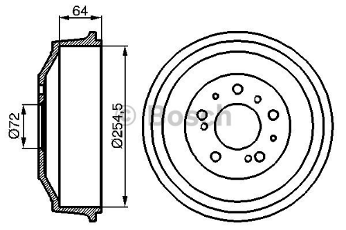 BOSCH 0 986 477 031 Fren Sistemleri Fren Kampanası - CITROËN C25 Minibüs/Otobüs (280_, 290_) uyumlu