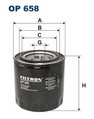 FILTRON OP 658 Motor Yağ Filtresi - JEEP WRANGLER I (YJ, SJ_) uyumlu