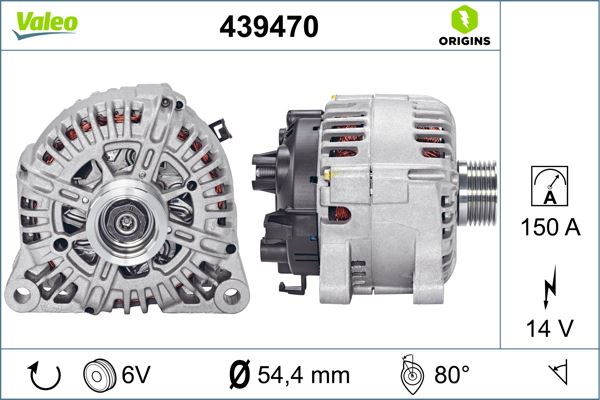 VALEO 439470 Elektrik Sistemi Alternatör - RENAULT LAGUNA I Grandtour (K56_) uyumlu