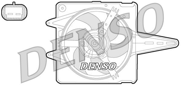 DENSO DER09056 Soğutma Sistemi Fan - FIAT BRAVA (182_) uyumlu