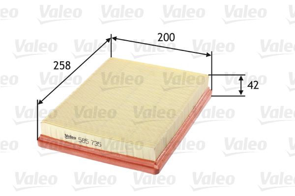 VALEO 585735 Motor Hava Filtresi - KIA CARENS III MPV (UN) uyumlu