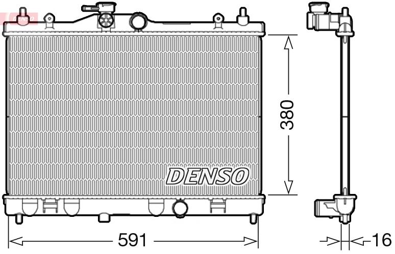 DENSO DRM46040 Soğutma Sistemi Su Soğutucu & Parçaları - NISSAN CUBE (Z12) uyumlu