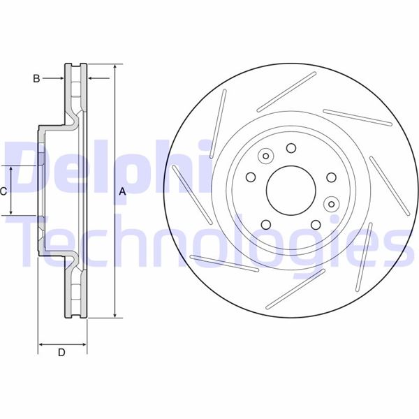 DELPHI BG9224C Fren Sistemleri Fren Diski - RENAULT MEGANE III Coupe (DZ0/1_) uyumlu
