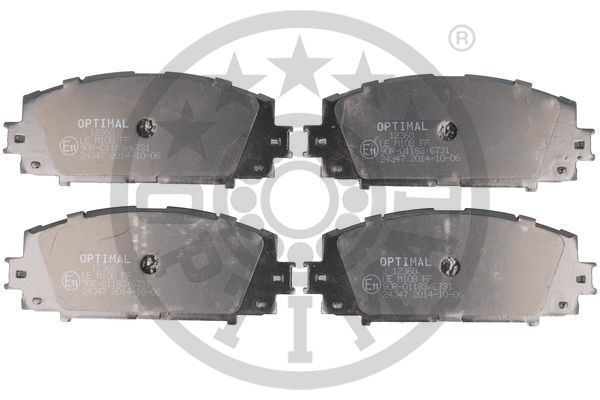 OPTIMAL BP-12360 Fren Sistemleri Fren Balatası - TOYOTA YARIS (_P13_) uyumlu