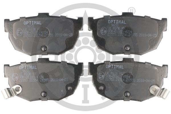 OPTIMAL BP-09603 Fren Sistemleri Fren Balatası - HYUNDAI LANTRA II (J-2) uyumlu