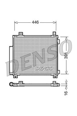 DENSO DCN50045 İklimlendirme Sistemi Klima Radyatörü - TOYOTA IQ (_J1_) uyumlu