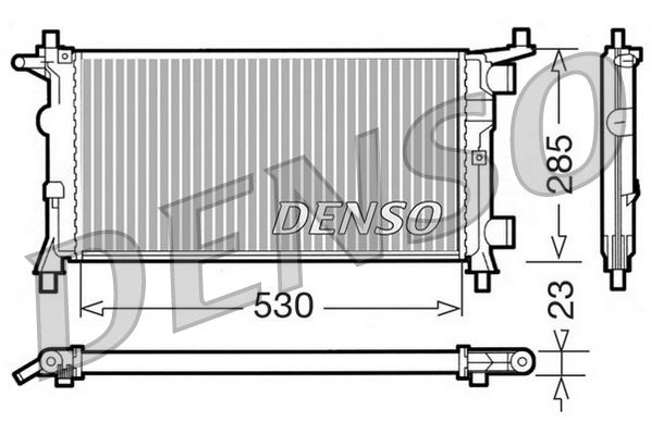 DENSO DRM20041 Soğutma Sistemi Su Soğutucu & Parçaları - OPEL CORSA B (S93) uyumlu