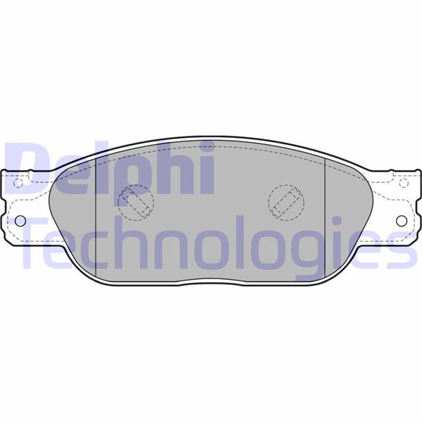 DELPHI LP2020 Fren Sistemleri Fren Balatası - JAGUAR S-TYPE II (X200) uyumlu