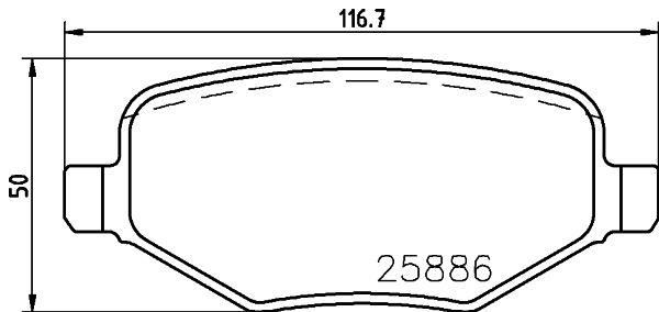 Fren Balatası - VALEO - 671561 Ürün Görseli