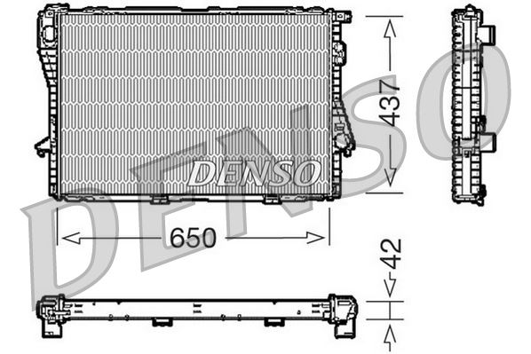 DENSO DRM05068 Soğutma Sistemi Su Soğutucu & Parçaları - BMW 7 (E38) uyumlu