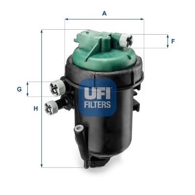 UFI 55.173.00 Yakıt Sistemi Yakıt Filtresi - LANCIA YPSILON (843_) uyumlu