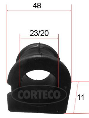 CORTECO 49371588 Süspansiyon Sistemi Stabilizatör - TOYOTA YARIS (_P1_) uyumlu