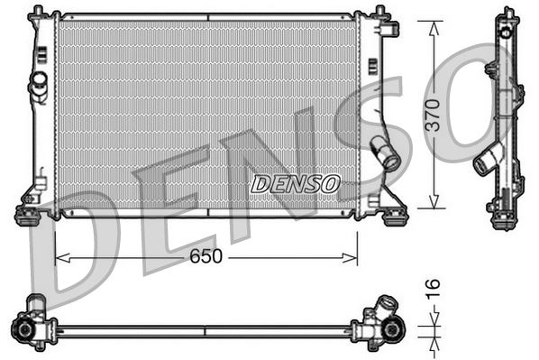 DENSO DRM10076 Soğutma Sistemi Su Soğutucu & Parçaları - MAZDA 5 (CW) uyumlu
