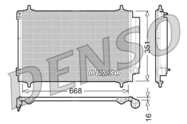 DENSO DCN21017 İklimlendirme Sistemi Klima Radyatörü - FIAT ULYSSE (179_) uyumlu