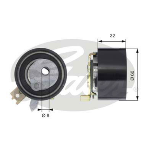 GATES T43014 Motor Kayış Kasnağı - RENAULT MEGANE III Grandtour (KZ0/1) uyumlu