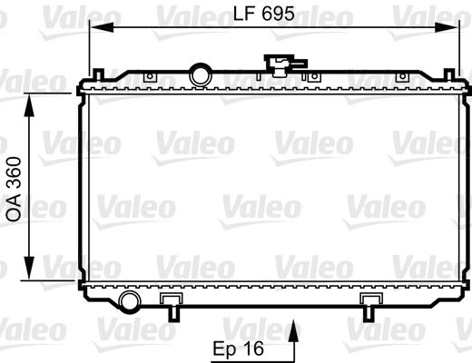 VALEO 734736 Soğutma Sistemi Su Soğutucu & Parçaları - VW SCIROCCO (53B) uyumlu