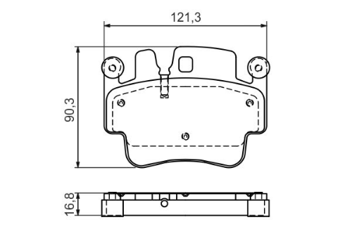 BOSCH 0 986 494 281 Fren Sistemleri Fren Balatası - PORSCHE 911 (996) uyumlu