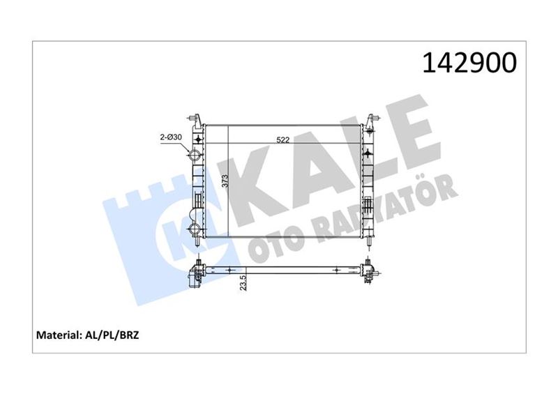 KALE OTO RADYATÖR - 0132291AB