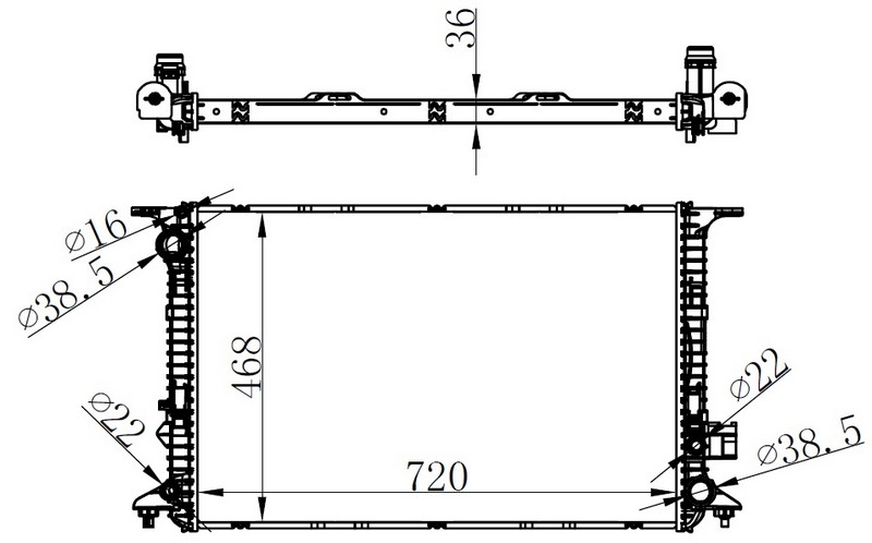 Su Radyatörü - BAU066036 Ürün Görseli